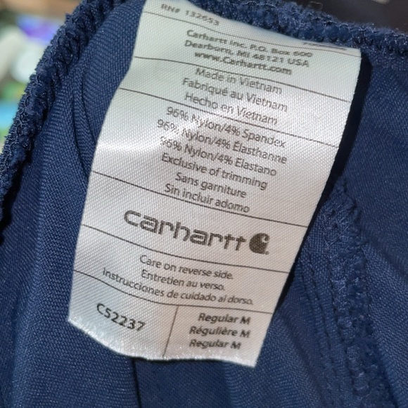 Carhartt Women's Modern Fit Tuck-In Top/Slim Leg Pant size SM/MD blue scrubs - Picture 12 of 12